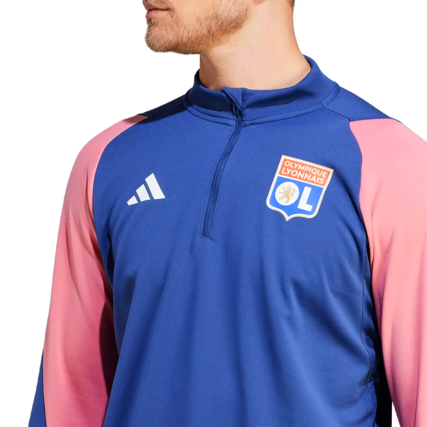 Olympique Lyon training technical soccer sweat top 2023/24 - Adidas