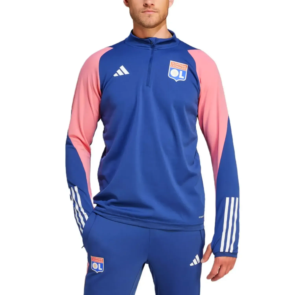 Olympique Lyon training technical soccer sweat top 2023/24 - Adidas