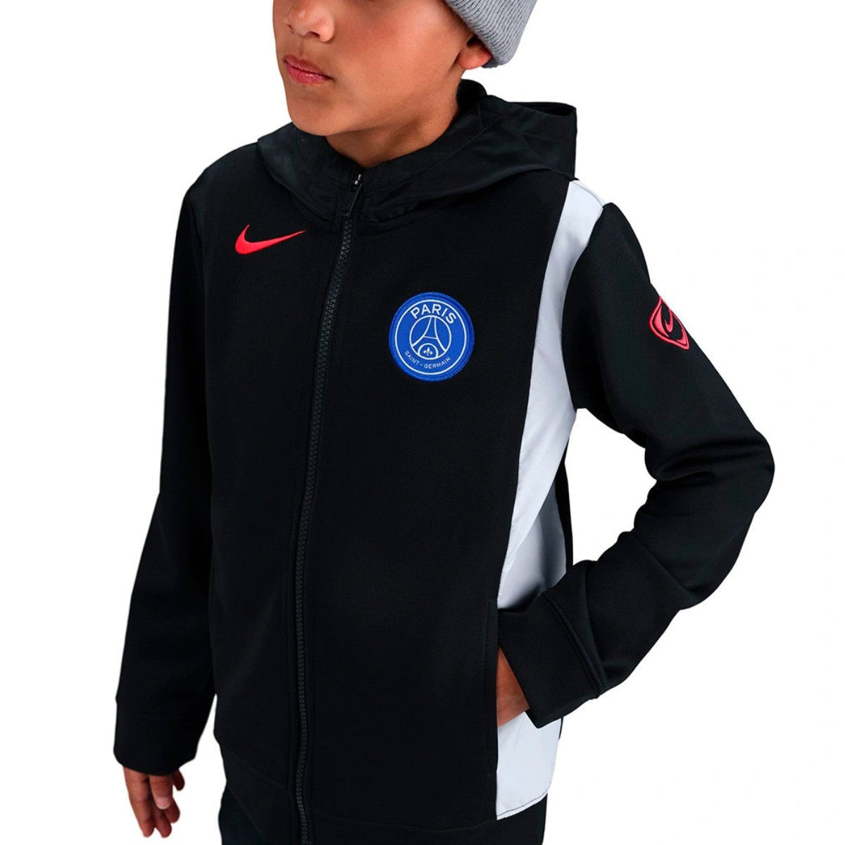 Kids - PSG UCL black casual presentation tracksuit 2025/26 - Nike