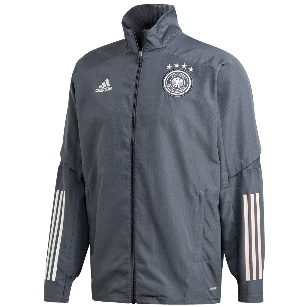 Germany grey presentation Soccer tracksuit 2020/21 - Adidas
